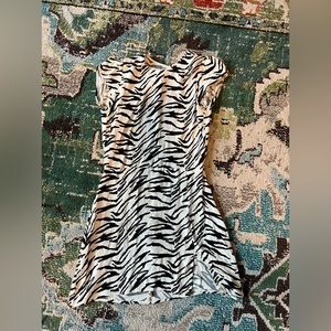 REFORMATION LENA DRESS - ZEBRA